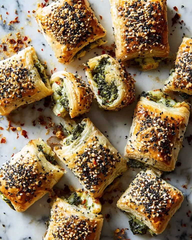 Spinach Artichoke Puff Pastry Rolls Recipe
