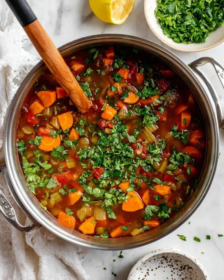 Hearty Sweet Potato and Lentil Soup with Spices and Vegetables Recipe
