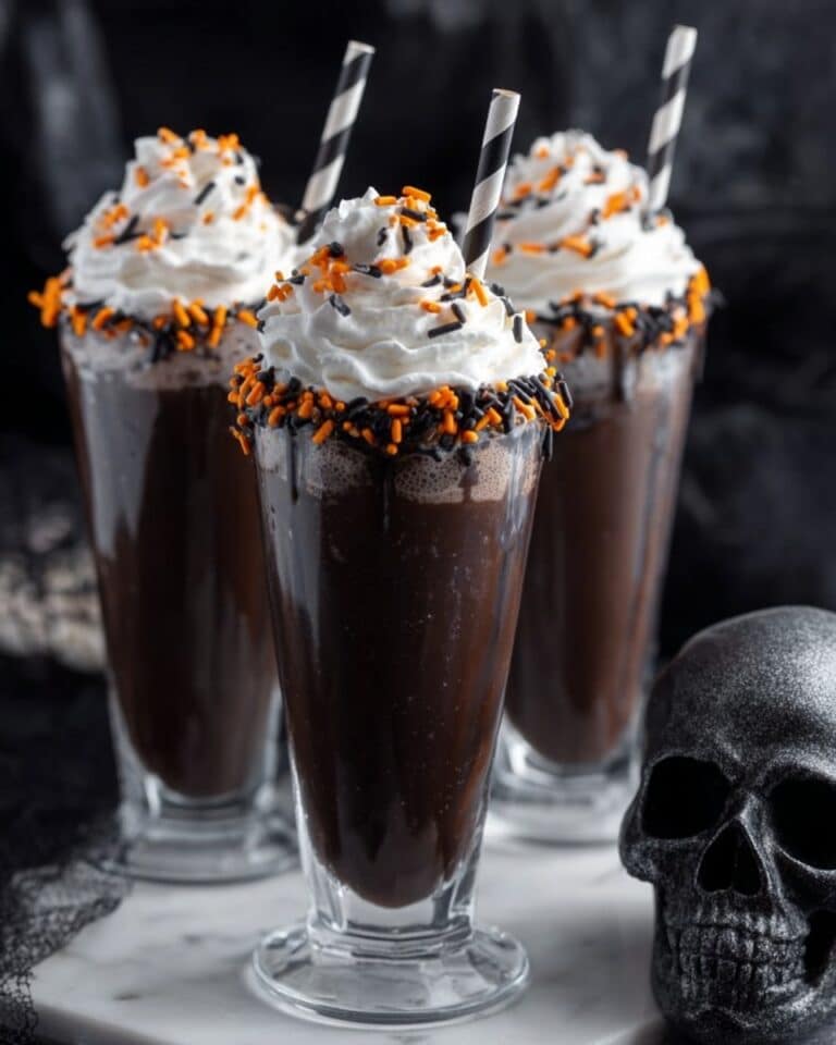 Black Cocoa and Maple Milkshake with Whipped Cream and Black Sugar Rim Recipe