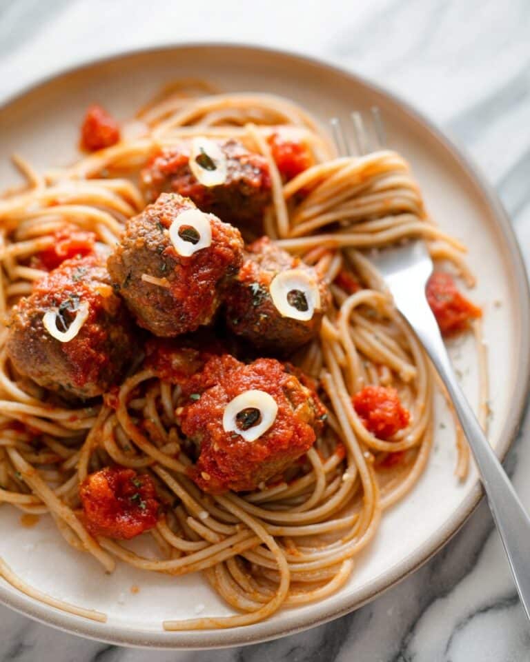 Easy Halloween Zombie Eye Meatball Recipe