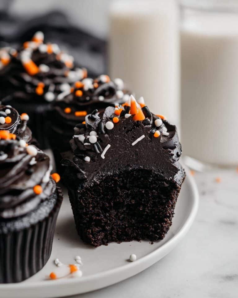 Moist Black Velvet Cupcakes with Creamy Frosting Recipe