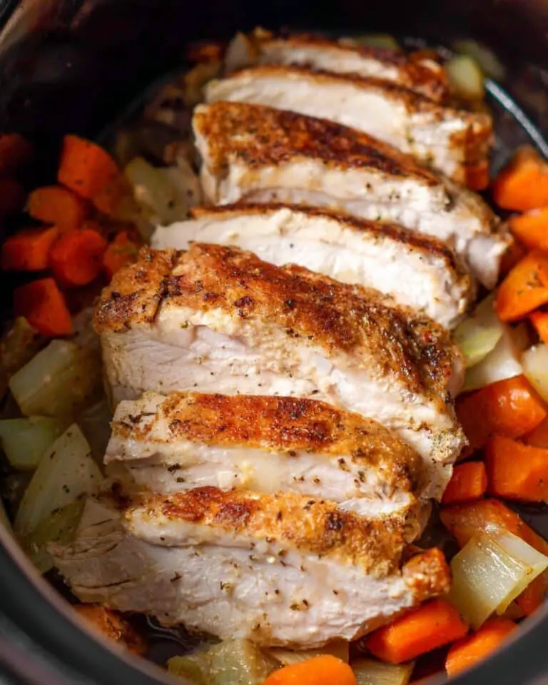 Juicy Crockpot Turkey Breast with Vegetables Recipe