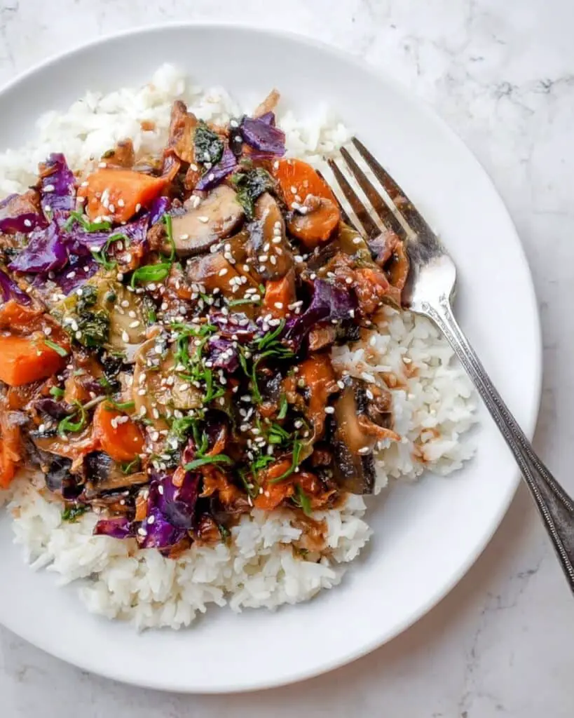 Sweet Potato Curry with Basil Jasmine Rice Recipe