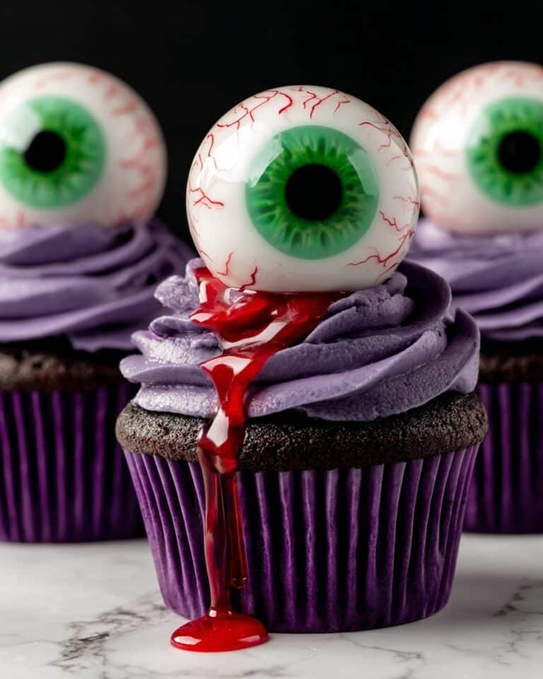 Monster Eye Cupcakes with Edible Goo: Unleash the Spooky Delights of Halloween Recipe