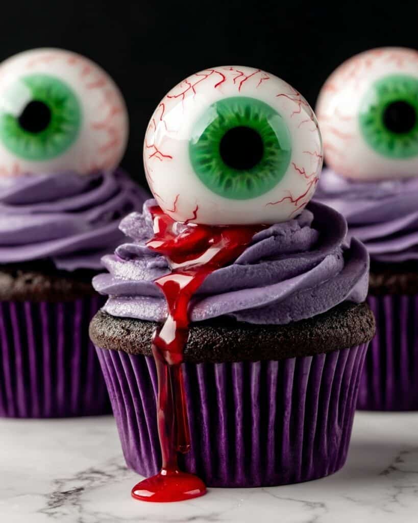 Monster Eye Cupcakes with Edible Goo: Unleash the Spooky Delights of Halloween Recipe