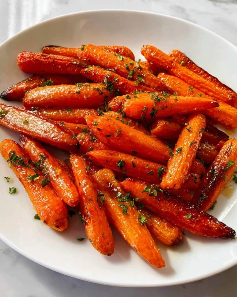 Honey Glazed Roasted Carrots with Garlic and Lemon Recipe