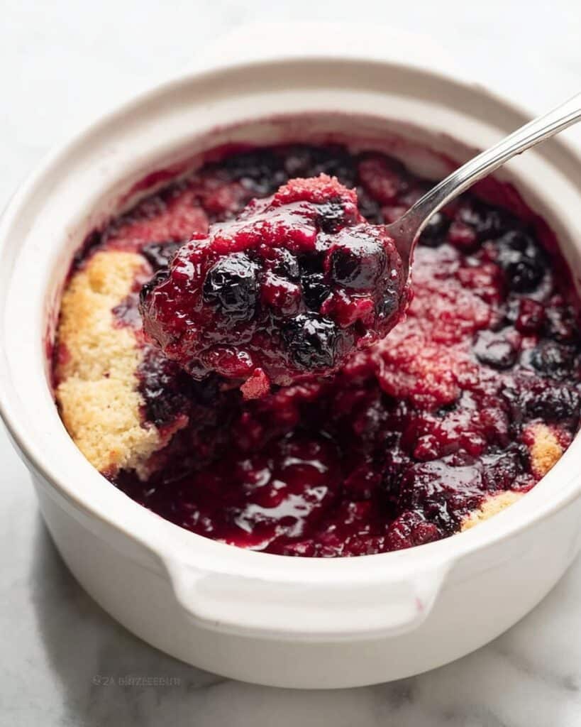 Slow Cooker Mixed Berry Cobbler Recipe