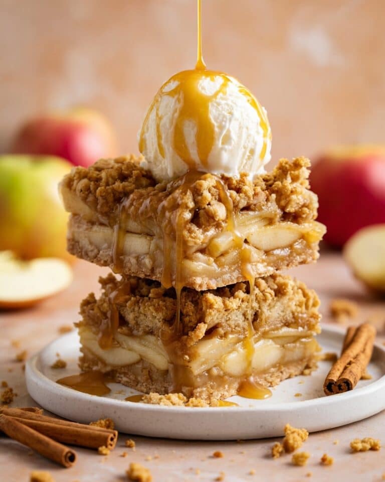 Apple Pie Bars with Oatmeal Streusel Recipe