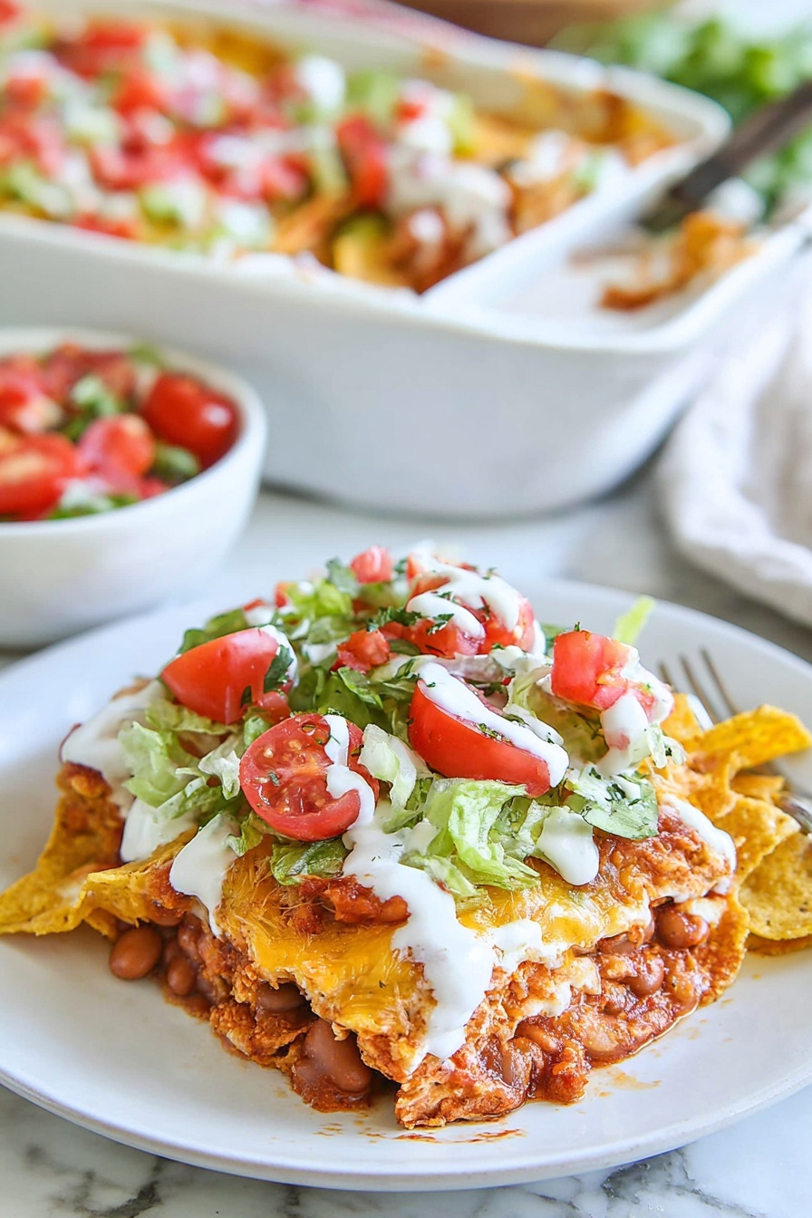 Loaded Chicken Taco Casserole Recipe - Recipe Image