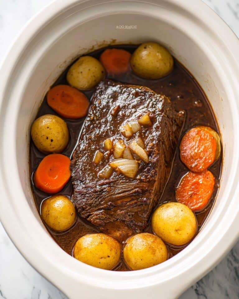 Slow Cooker Pot Roast with Rich Homemade Gravy Recipe