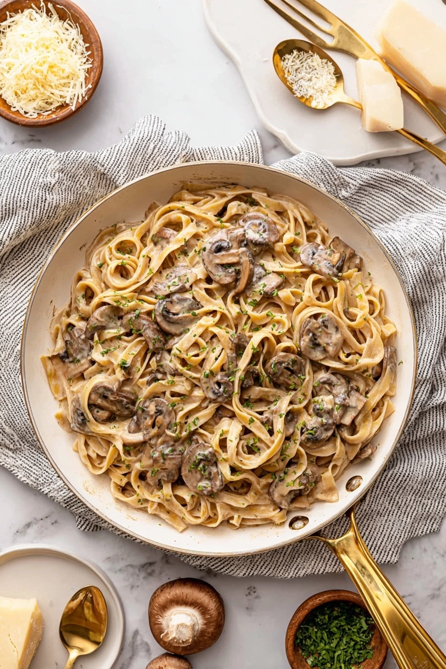 Creamy Mushroom Pasta Recipe