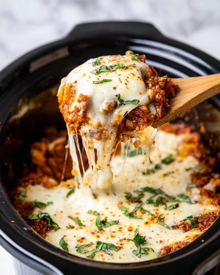 Slow Cooker Lasagna with Ground Beef Recipe