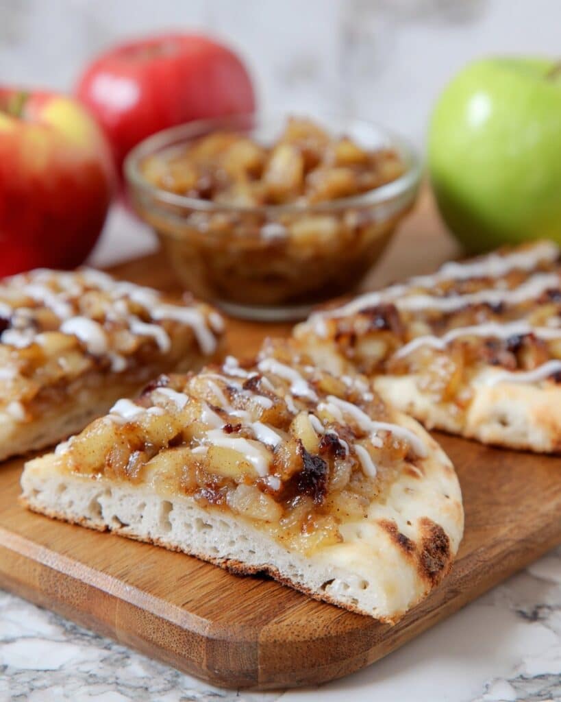 Apple Crisp Pizza Recipe with Cinnamon Oats Recipe