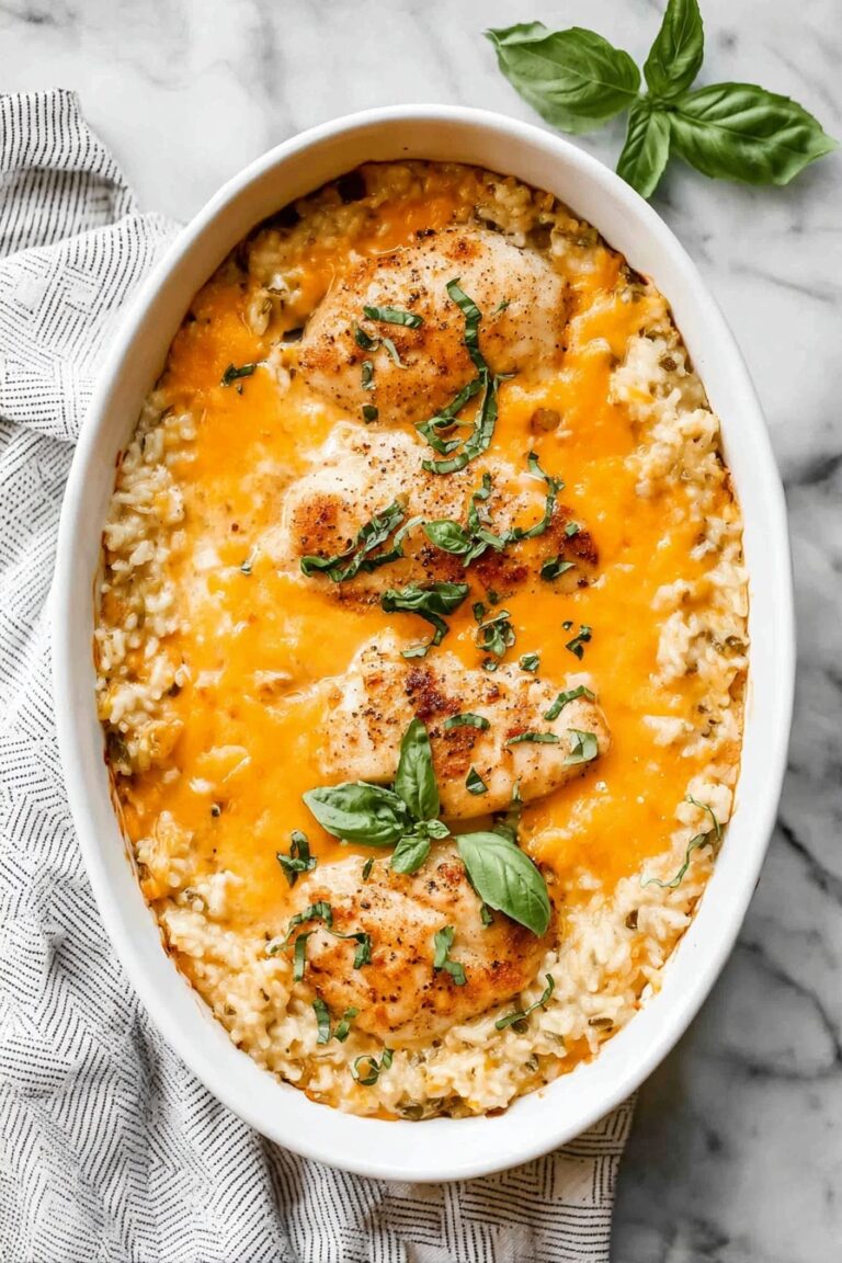 Cheesy Chicken and Rice Casserole Recipe