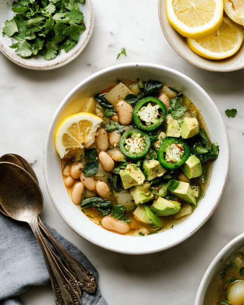 Green Chile Bean Stew in Slow Cooker Recipe