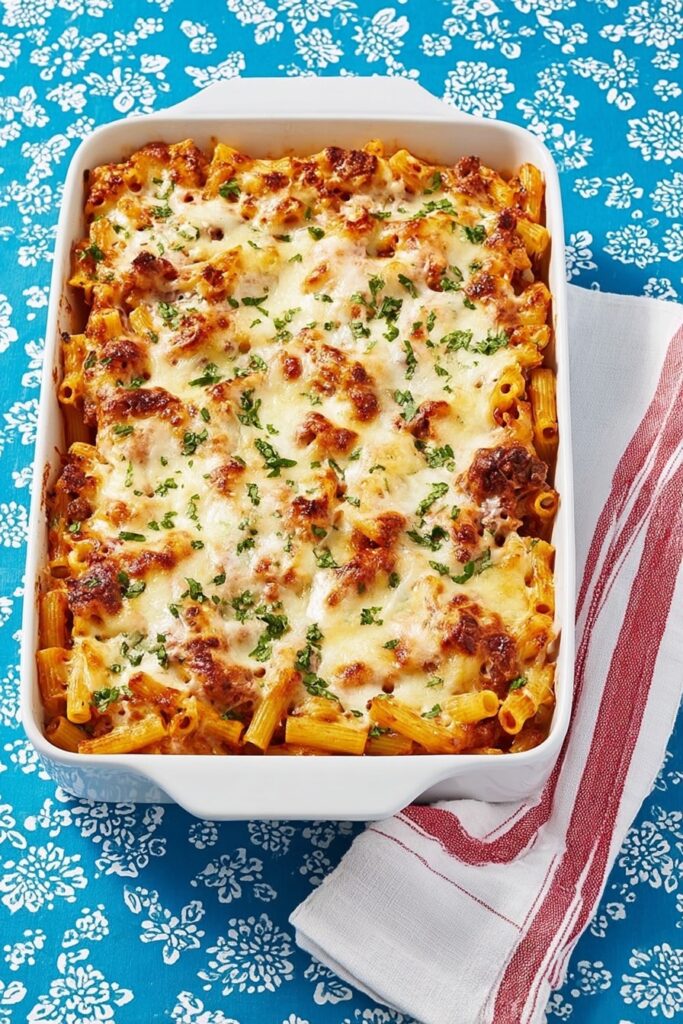 Ultimate Baked Ziti with Meat and Cheese Recipe