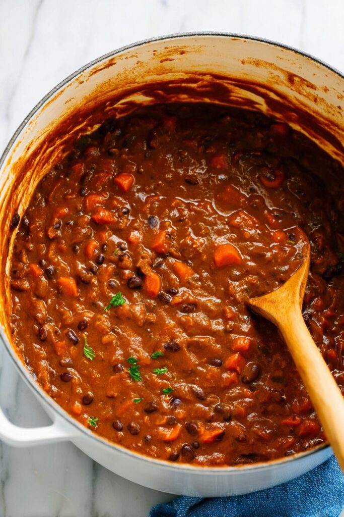 Vegetarian Chili Recipe with Smoky Spices Recipe
