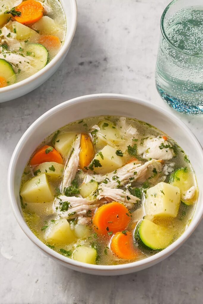 Chicken Caldo Soup with Fresh Cilantro Recipe