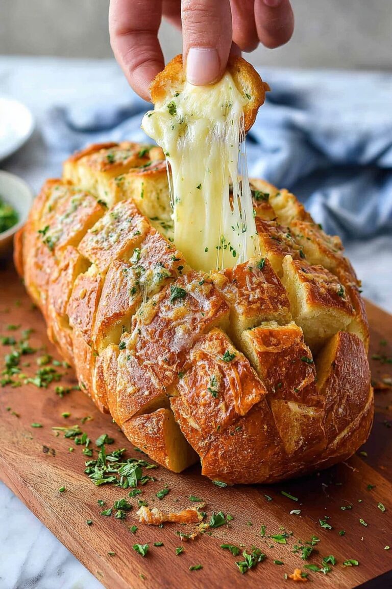 Cheese Garlic Pull Apart Bread Recipe