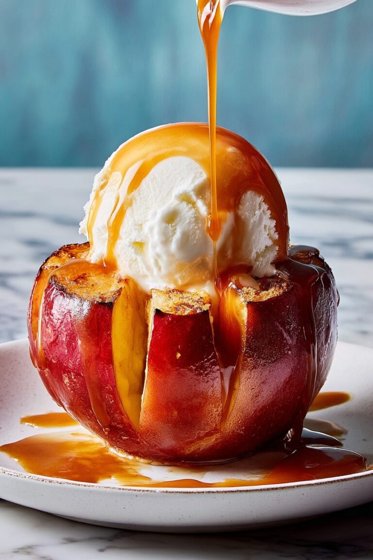 Caramel Apple Dessert with Ice Cream Recipe