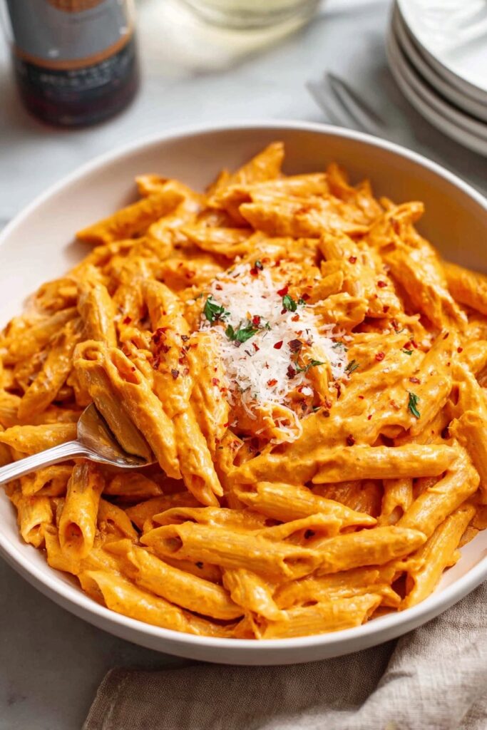 Creamy Vodka Penne Pasta Recipe