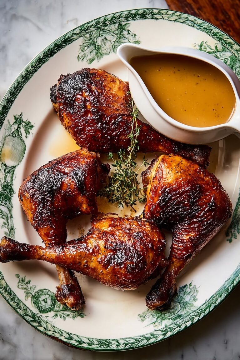 Roasted Goose Legs with Sour Cherry Glaze Recipe