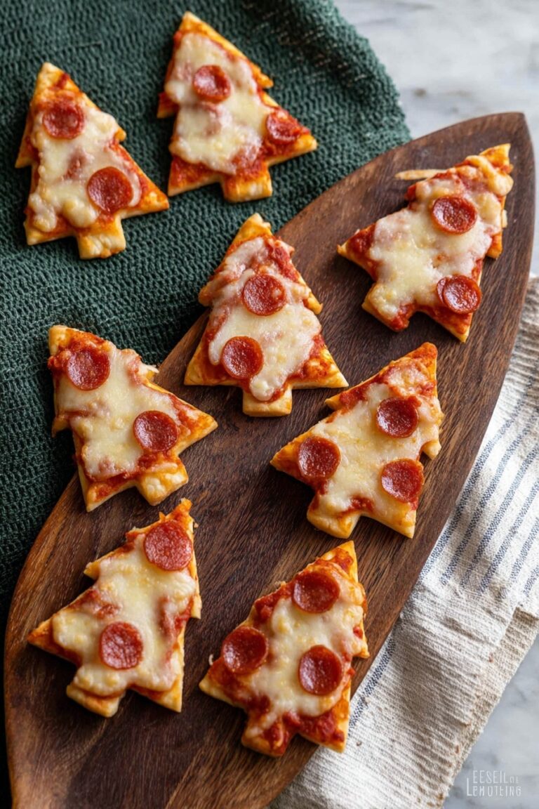 Puff Pastry Christmas Tree Pizza Bites Recipe