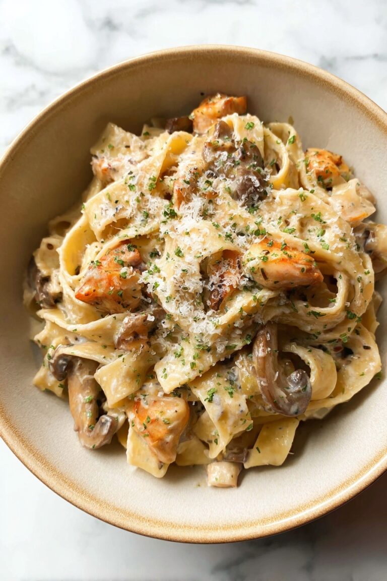 Creamy Chicken Marsala Pasta Recipe