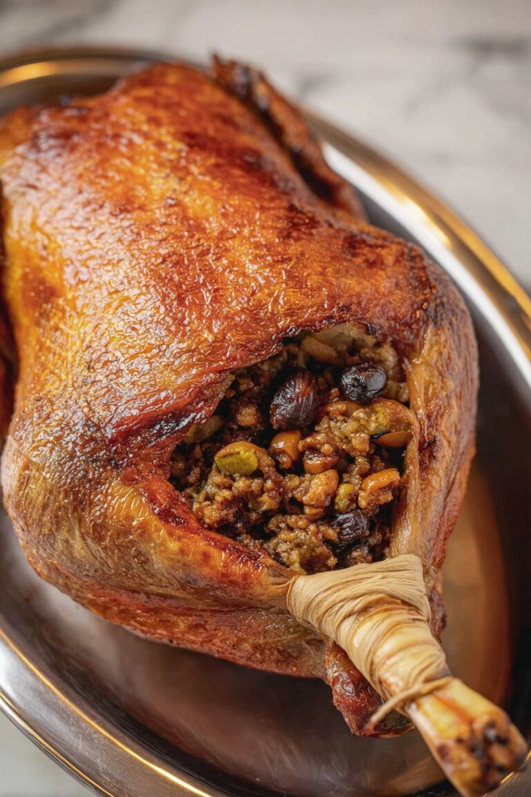 Roast Christmas Goose with Gravy Recipe