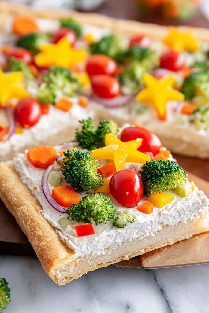 Christmas Veggie Pizza Recipe