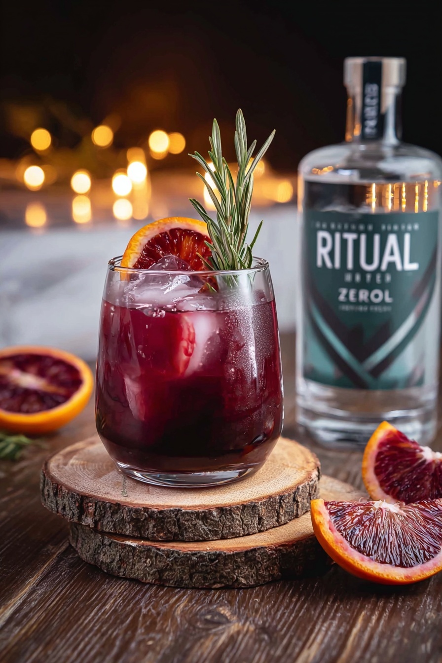 Festive Blood Orange Cranberry Mocktail Recipe