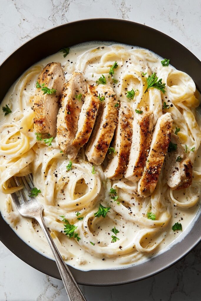 Homemade Chicken Alfredo Pasta Recipe