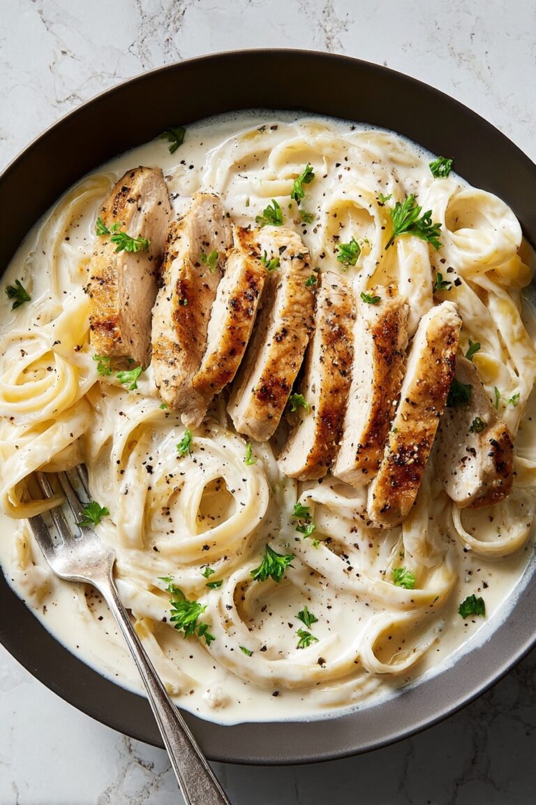 Homemade Chicken Alfredo Pasta Recipe