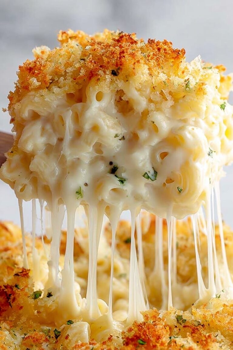 Creamy Baked Mac and Cheese with Crispy Topping Recipe