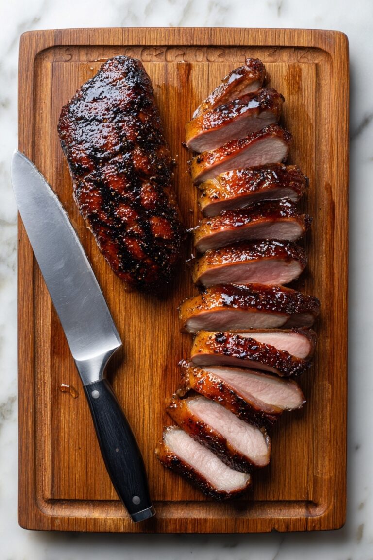 Grilled Wild Duck Breast with Garlic Marinade Recipe