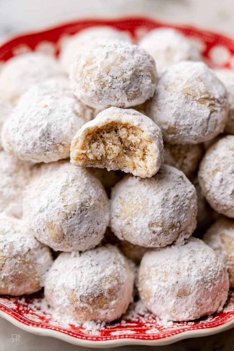 Easy Snowball Cookies with Pecans Recipe