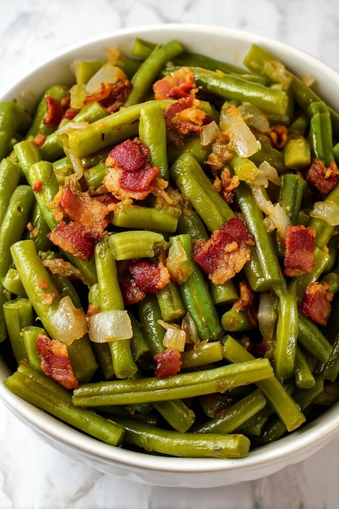 Crock Pot Green Beans with Bacon Recipe