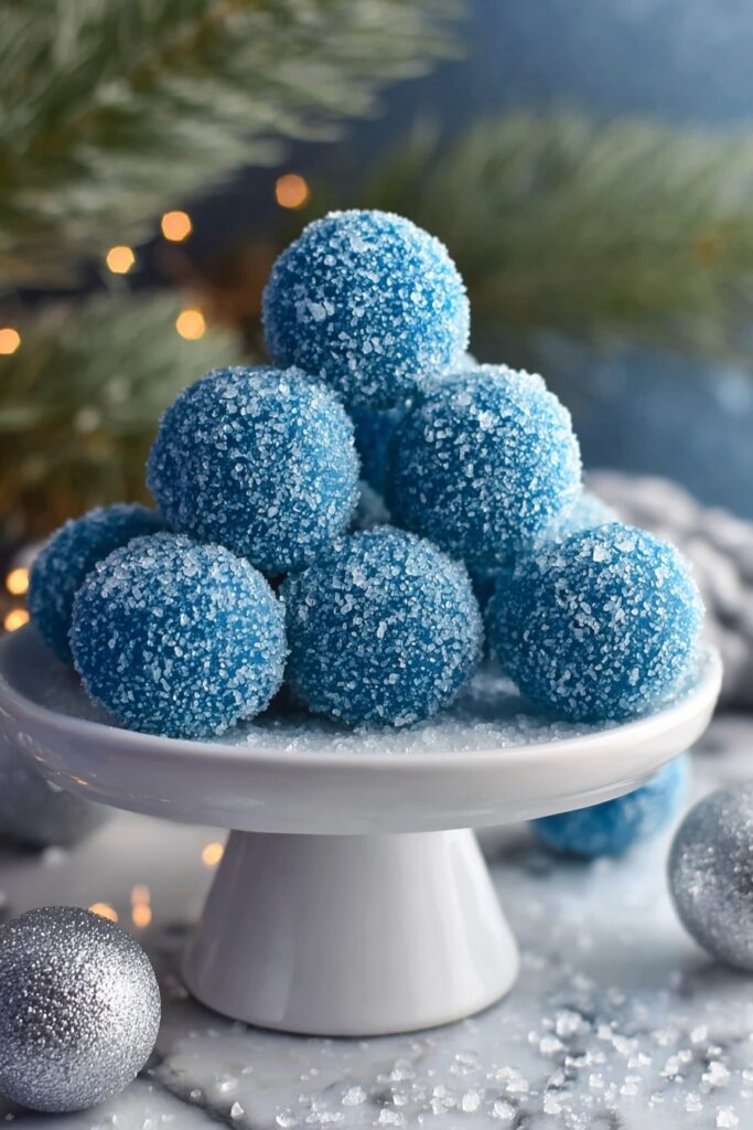 Blue Christmas Truffles Recipe