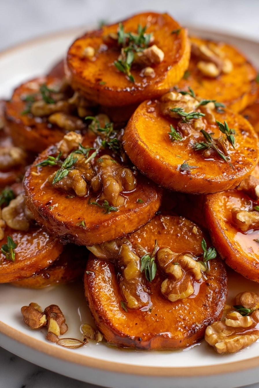 Maple Pecan Roasted Sweet Potatoes Recipe - Serving