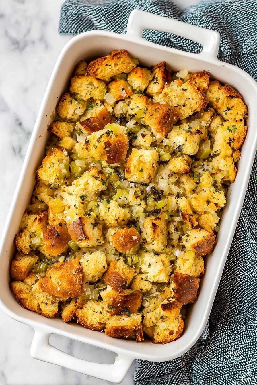 Homemade Stuffing Recipe for Thanksgiving Recipe - Serving
