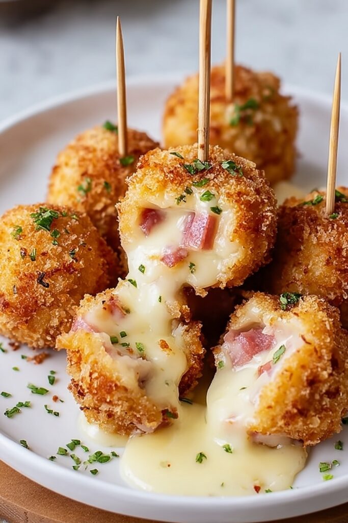 Air Fryer Chicken Cordon Bleu Bites Recipe