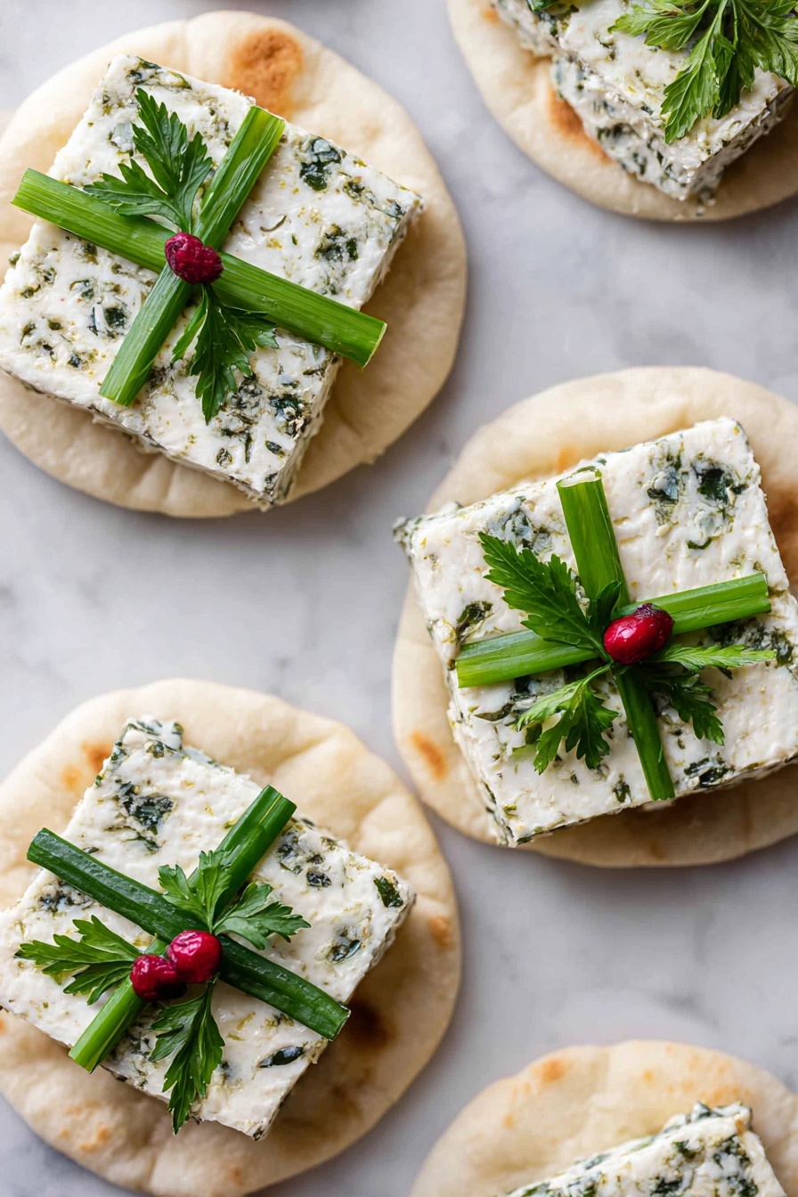 Festive Goat Cheese Christmas Appetizer Bites Recipe - Serving