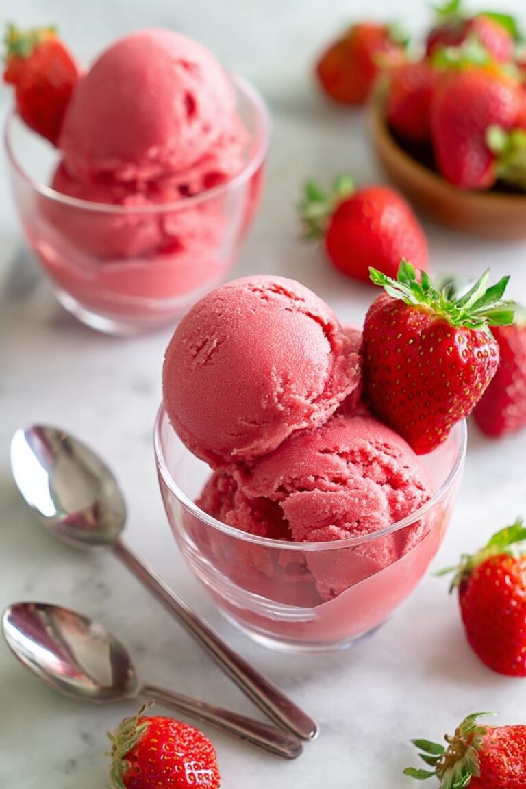 Refreshing Strawberry Sorbet Recipe