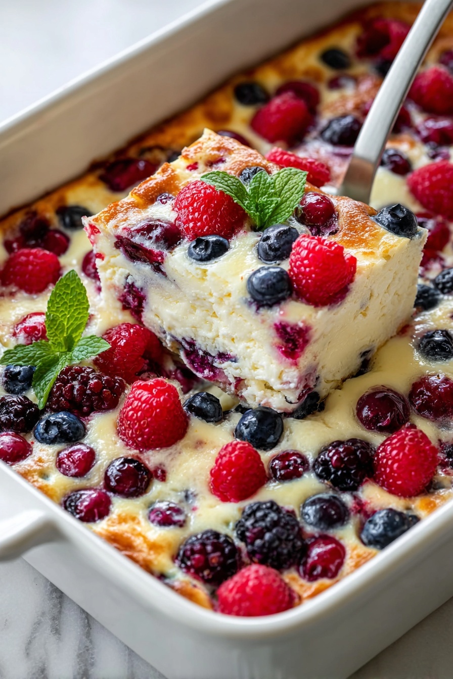 High Protein Berry Bake Recipe - Serving
